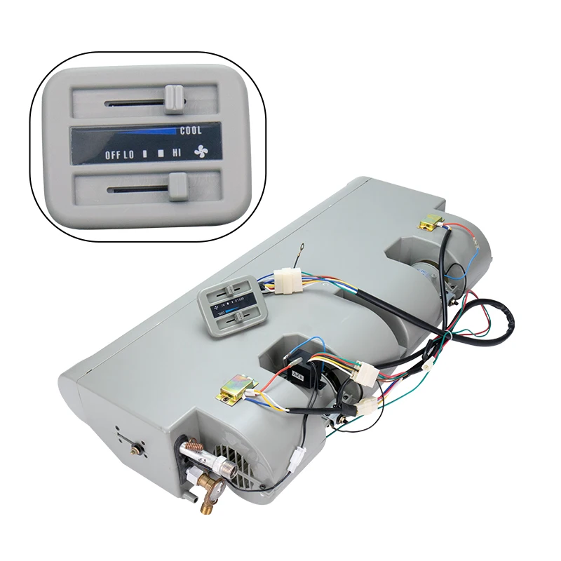 Condizionatore d'aria di raffreddamento singolo universale 12V/24V sotto il gruppo evaporatore del cruscotto per parti A/C MiniBus Van Truck Bus RV Motorhome - Image 3
