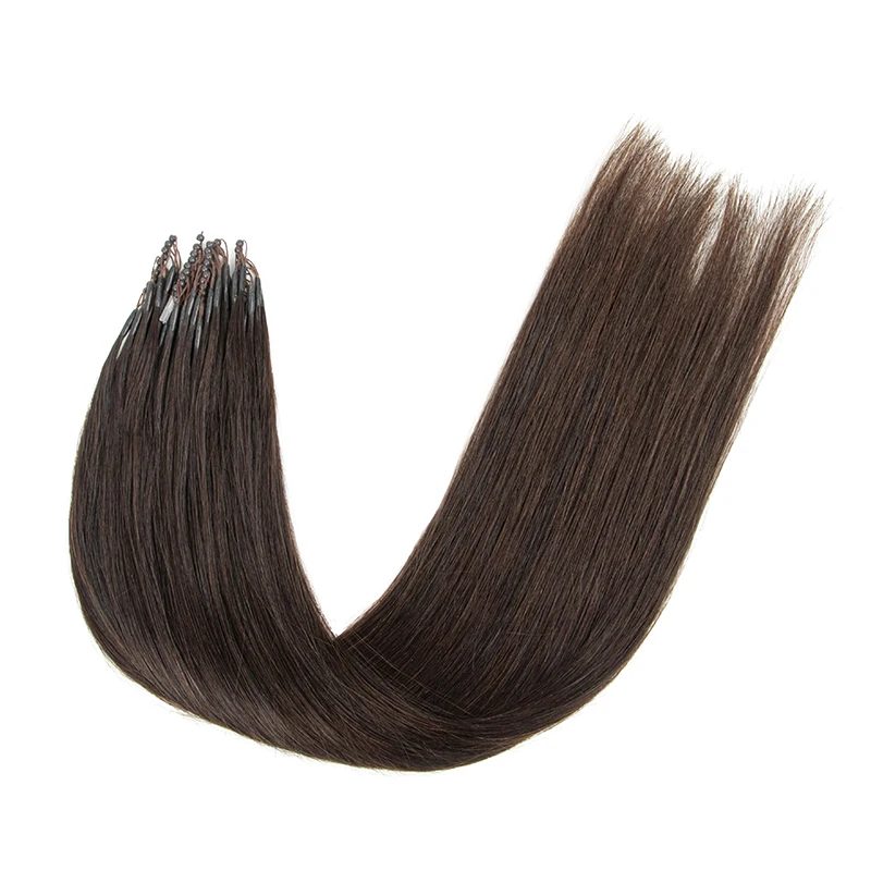 8D Micro Link Hair Extensions Invisible Interface Hair Extension Mechine Remy 360&deg; Movement 30g 50strands/pack