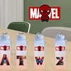 750ML Spider-Man Number 0-9 Letter A-Z Printed Water Bottle Large Capacity Drinking Portable Anime Outdoor Sport Water Cup Gift
