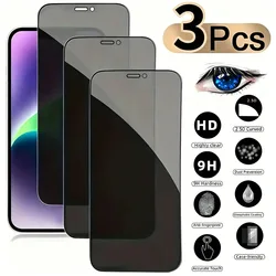 Premium Privacy Tempered Glass Screen Protector - 3 Pack - Anti Peeping
