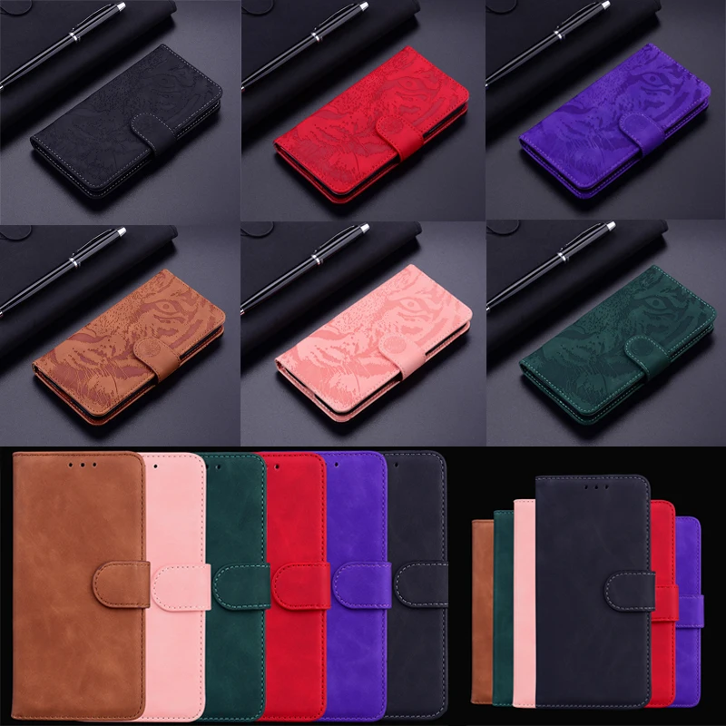 Elegant Leather Flip Wallet Case - Stand Function & Full Protection