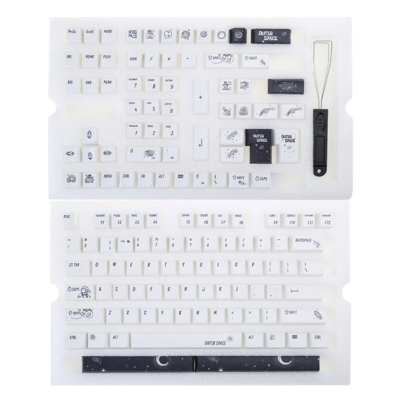 

Толстые колпачки для ключей PBT Dye SUB Cherry, 134 клавиши для GK61/68/75/84/980/104/108