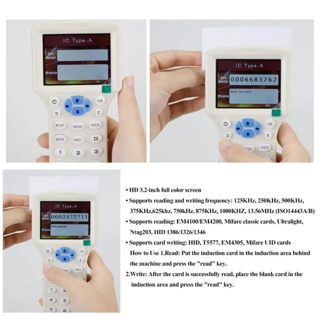5Pcs Changeable UID Smart Card Rewritable 13.56MHz RFID PVC Blank Card for 1K S50 Door Access Control Block 0 Sector 6