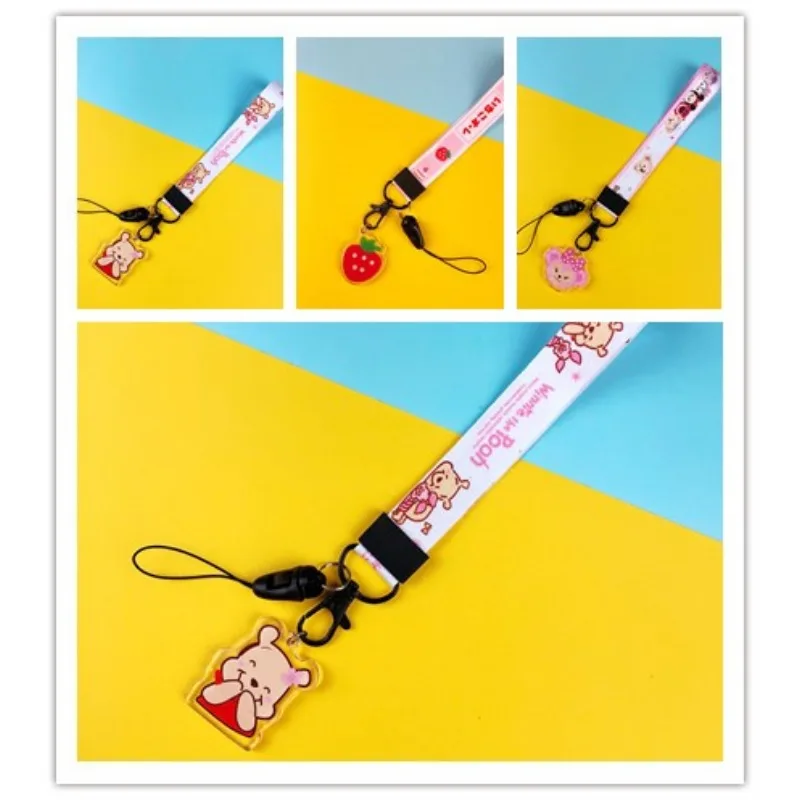 

Disney Pooh Bear Bracelet Anime Figure Cute Cartoon Bracelet Anime Merchandise Decoration Phone Decoration Accessories Girl Gift