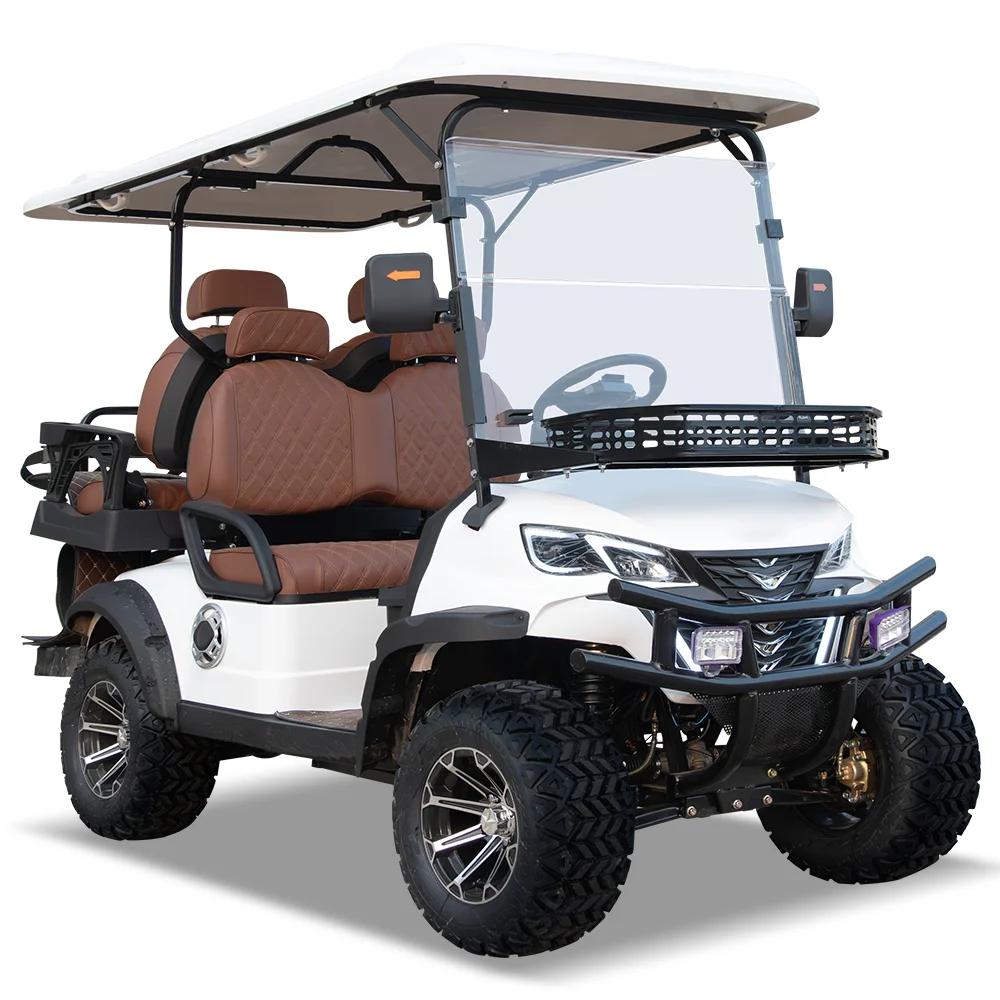Shining chinese 48v low cheap price electric 4 seat solar panel electric golf cart price sale golf buggy