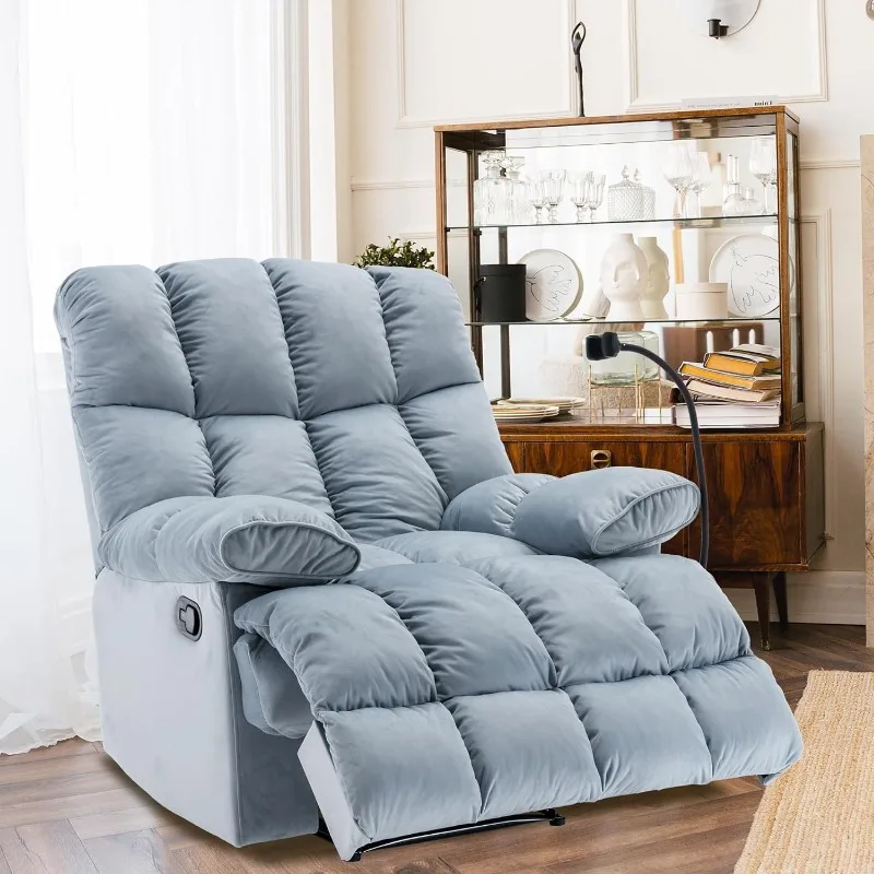 Oversized Recliner Chair, Big Mans Recliner Chairs for Adults 400LBS, Wide Recliners for Tall Man, Large Chair