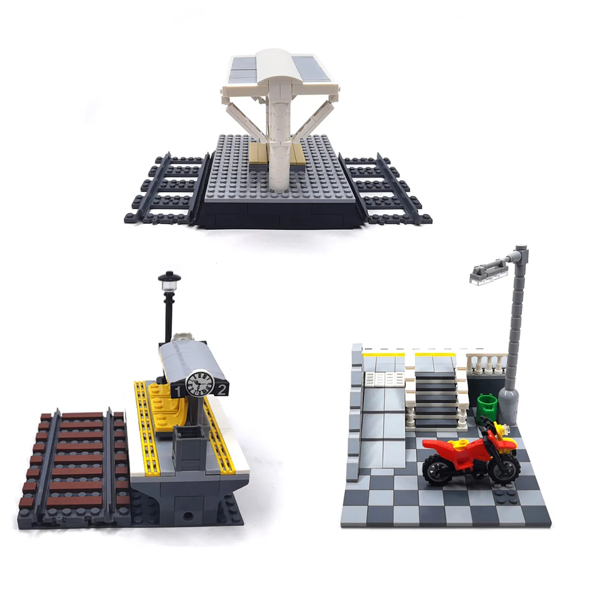 

Конструктор MOC из строительных блоков «сделай сам» для железной дороги