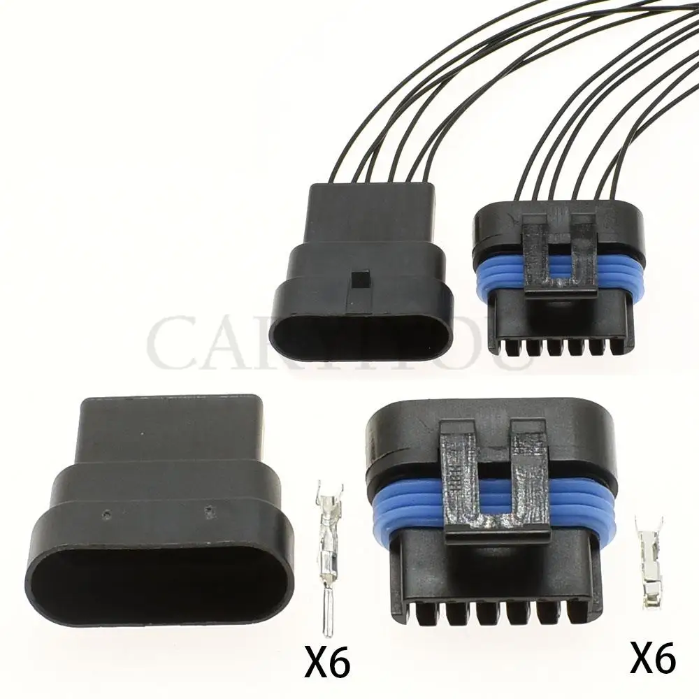 【美品】Delphiウェット 1 Set 6 Pins Metri-Pack Housings Car Electrical Weatherproof