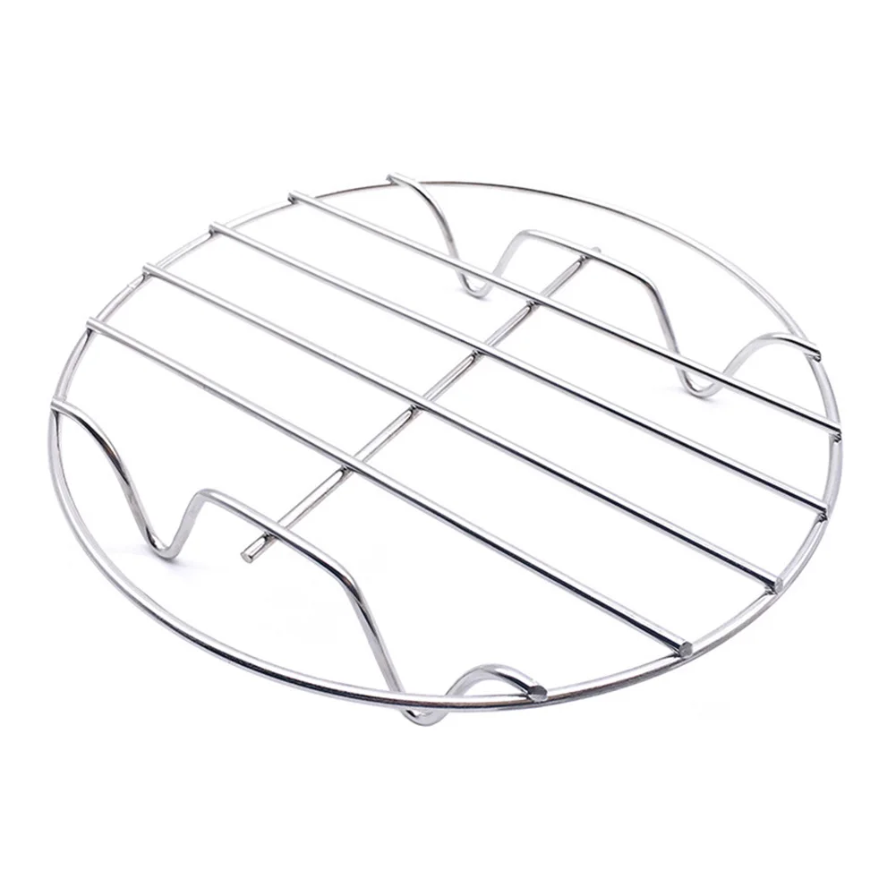 Roasting Rack 6, 7, 8 Inches Round Stainless Steel Air Fryer Accessories Cooking Rack Single-layer Grill