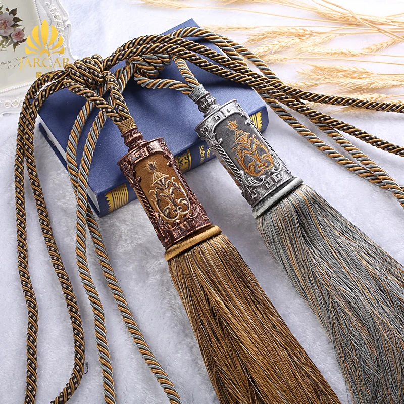 

2 шт./набор, шторы с кисточками в стиле ретро