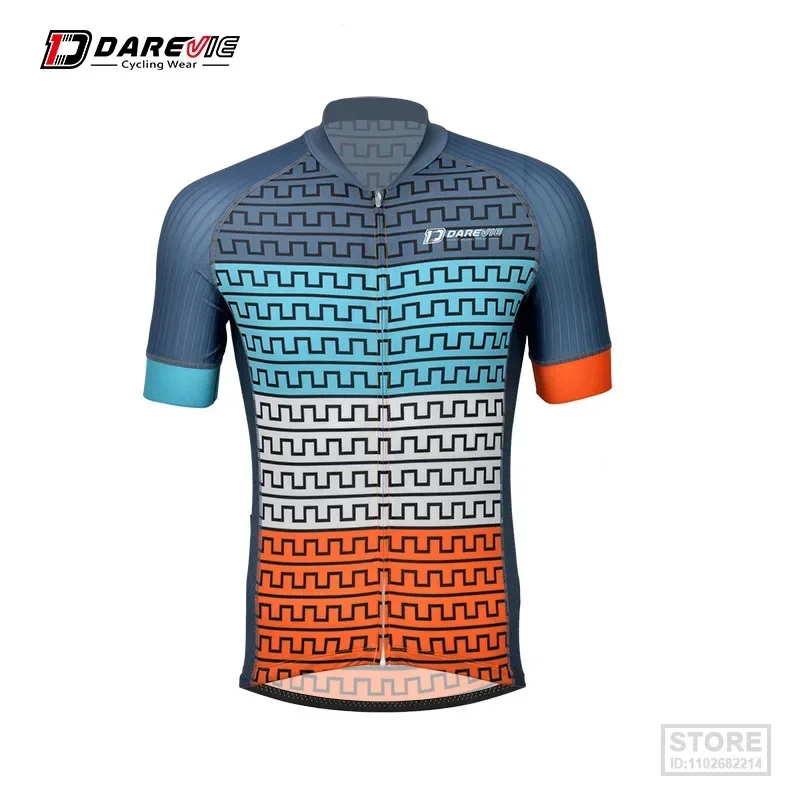

DAREVIE велосипедная Джерси летняя мужская облегающая Дышащая MTB Дорожная Высококачественная быстросохнущая одежда для профессиональной команды