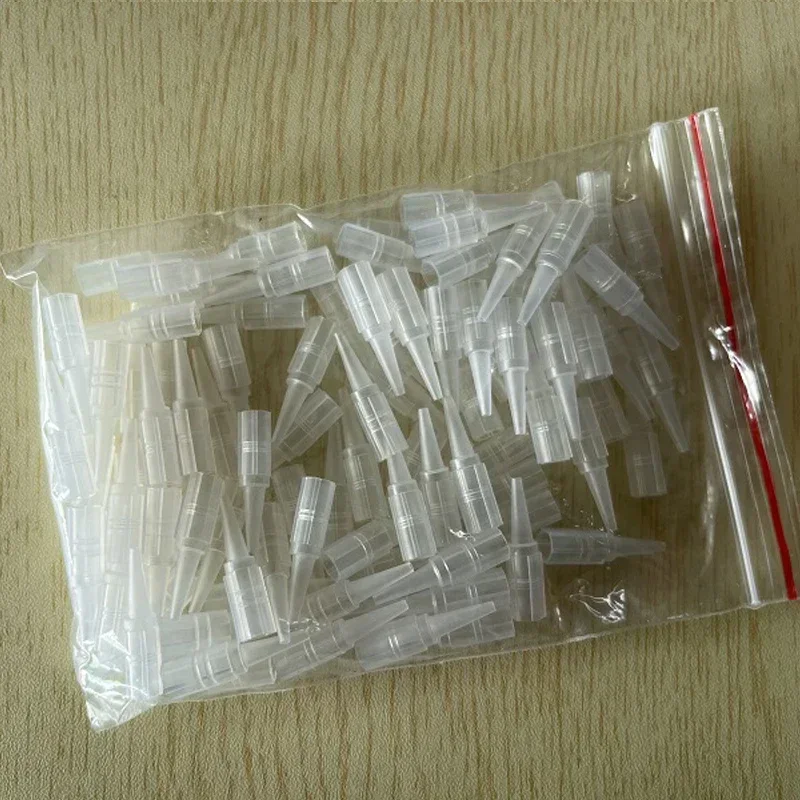 100pcs/lot Microblading Permanent Makeup Tattoo Needle Tip Tattoo Nozzle Needle Caps for Eyebrow Lip Eyeline Machine Gun
