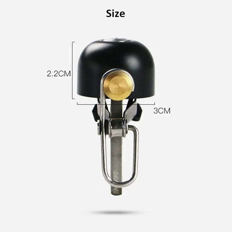 MTB Bicycle Bell Handlebar Ring Horn Retro Classical Steel Copper Clear Loud Sound Safety Cycling Warning Alarm