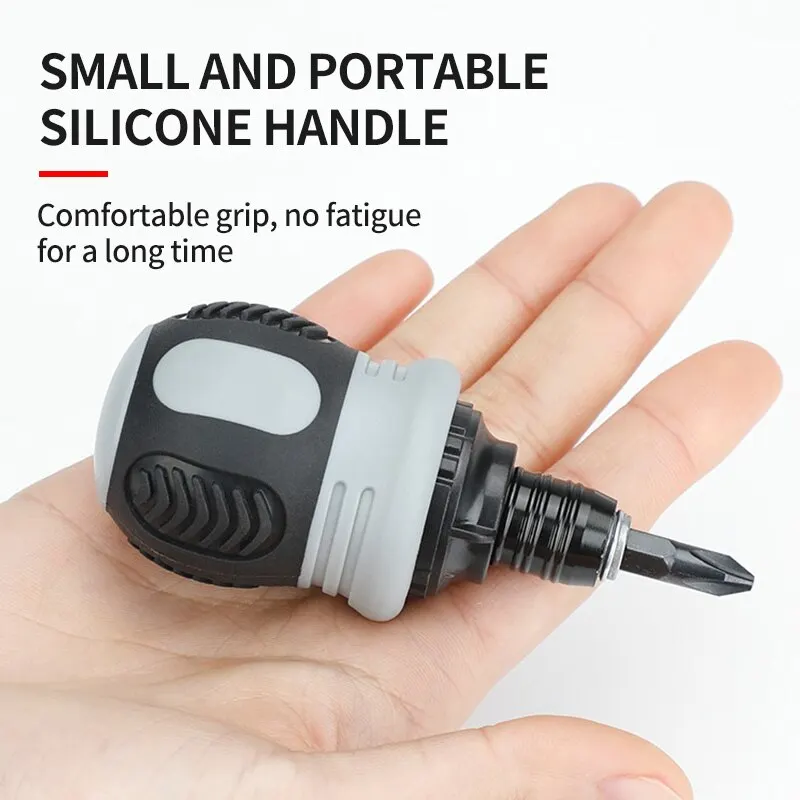 13 In 1 Mini Ratchet Precision Screwdriver Dual-purpose Head Magnetic Telescopic Labor-Saving Hand Tool 2
