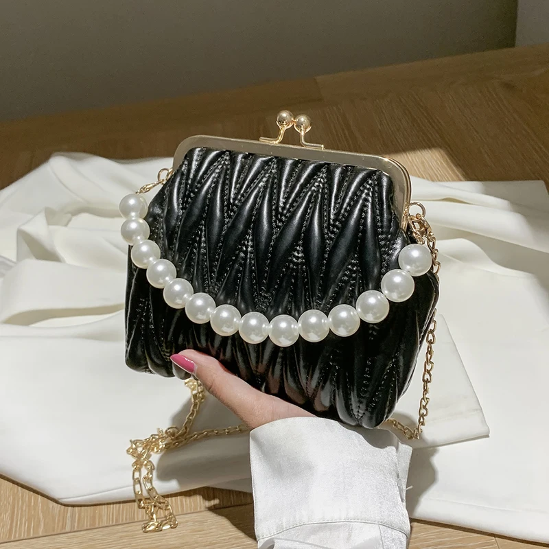 Luxury Handbag And Purse Fashion Quilted Ladys Evening Clutch Purse Clip  Bag Shoulder Bag Metal Chain Woman Corssbody Bags