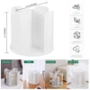 Rotatable Plastic Cup Storage Organizer 360°Dispenser 4 Compartment Cups and Lids Holder Detachable Desktop Coffee Cup Dispenser 5