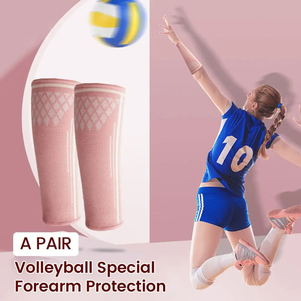 

Hot Volleyball Arm Sleeves Sports Wristbands Protector Band Sleeve Guard Wrist Support Hand Compression Brace Forearm Sweat G5E8