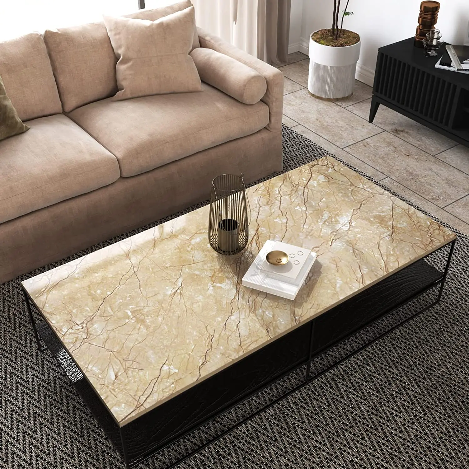 

PVC Waterproof Wallpaper for Bathroom Countertop Self Adhesive Removable Oil Proof Contact Paper WallSticker for Kitchen Cabinet