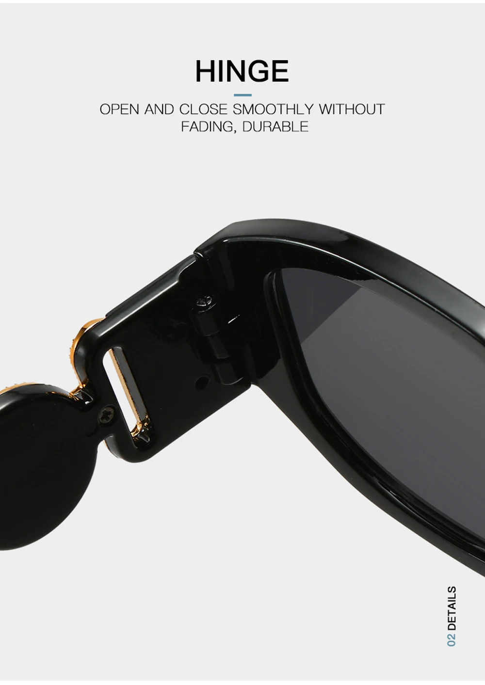flexible temples sun glasses
