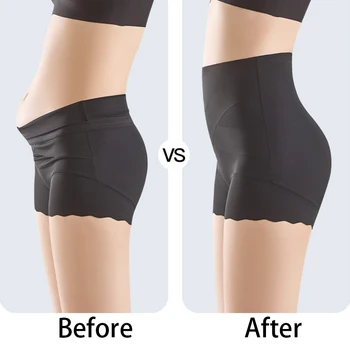 1pcs Womens Shaper Control Underwears Ice Silk Seamless Butt Lifter Body Shapewear Female Slimming High Waist Flat Belly Panties