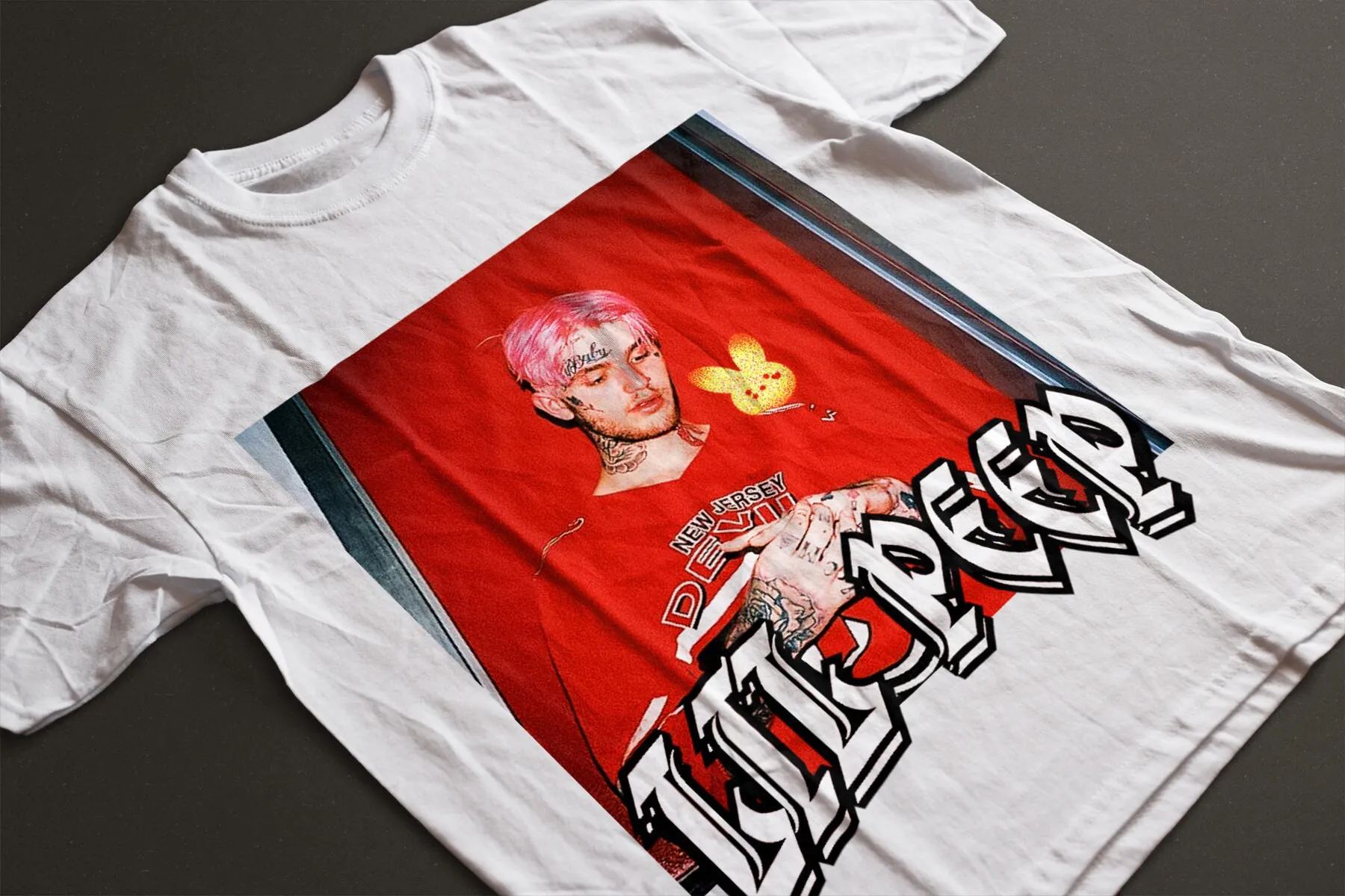 Lil Peep T Shirt Hell Boy 100% Cotone S / Meters / L Us