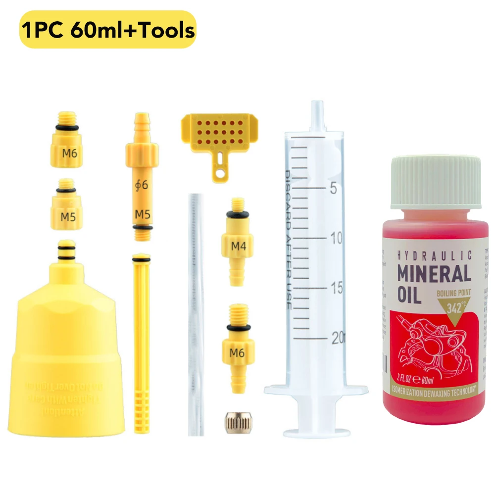 Premium Hydraulic Brake Bleed Kit with Mineral Oil