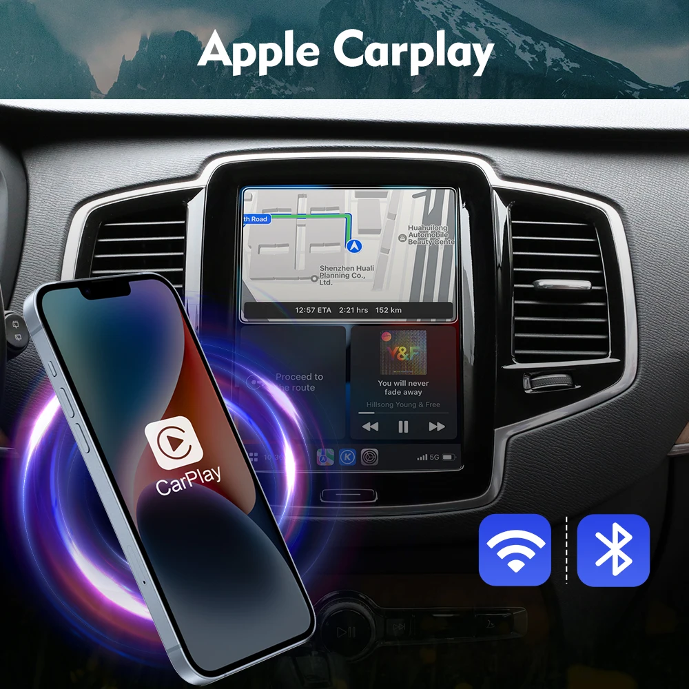EBILAEN اللاسلكية شاشة كاملة Carplay لفولفو XC90 X...