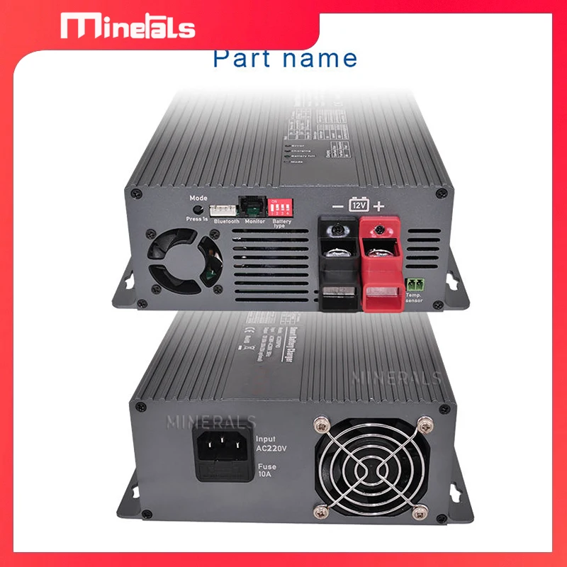 스마트 배터리 충전기, LiPo LFP4 납산 AGM 젤 배터리, BT APP 리튬 배터리 충전기 옵션, AC-DC 12V 30A 지원