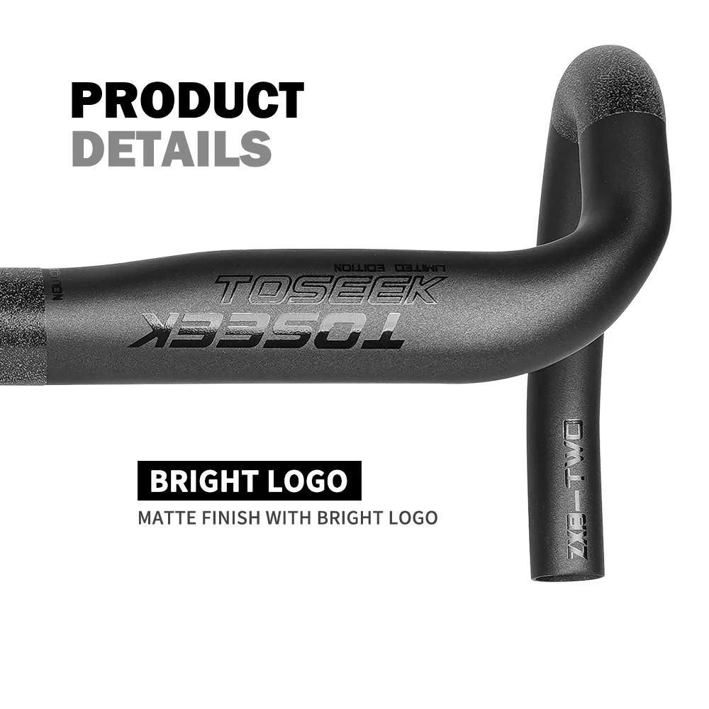 Full Carbon Fiber Handlebar Bent Bar Road Bike 40/42/44 cm External Routing bicycle handlebar