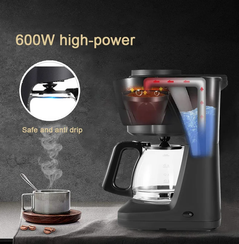 Dmwd 1 Cup / 2 Cups Mini Drip Type Coffee Machine Automatic American Coffee  Maker With Ceramic Mug Cup Home Tea Maker 220v - Coffee Makers - AliExpress