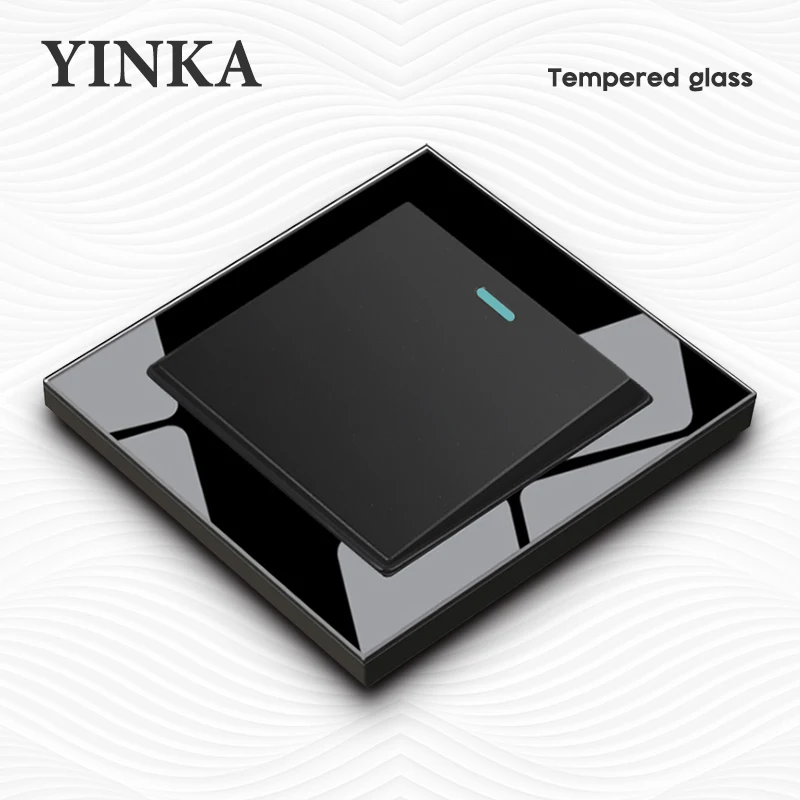 YINKA-Tempered-Glass-Penal-1-Gang-2-Way-Light-Switch-On-Off-Wall-Switch ...