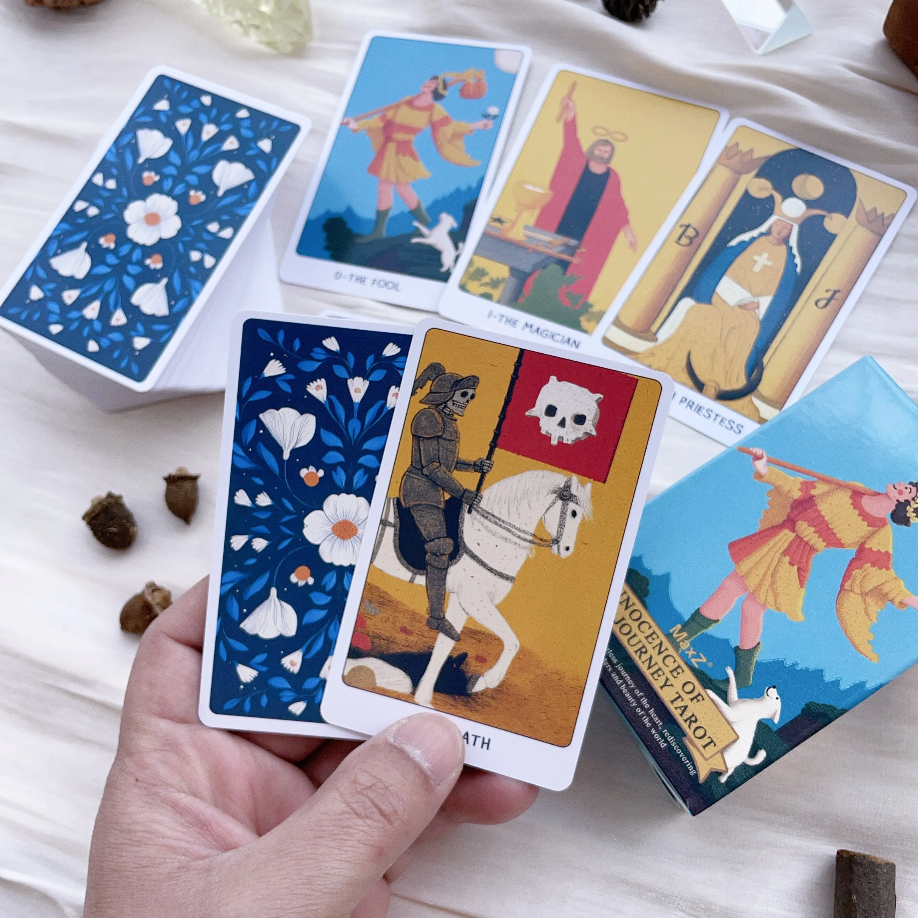 Vintage Rider Waite Tarotkarten Set – 78 Karten Auf Englisch, Mit Anleitung, Für Anfänger & Partys