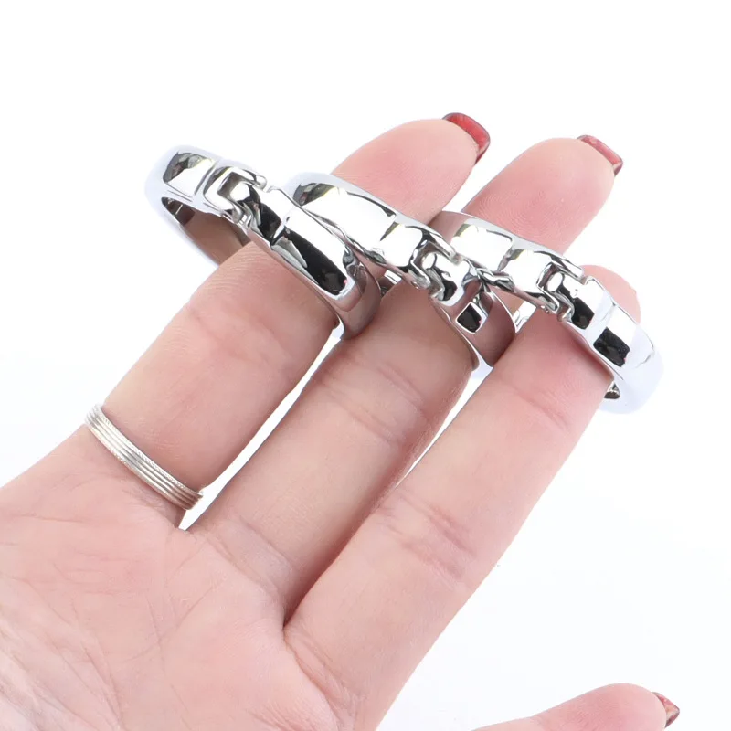 Anneau en acier inoxydable anneaux en métal réglable chasteté masculine Dick retard Extender Scrotum jouets sexuels pour hommes exercice_voghion.com