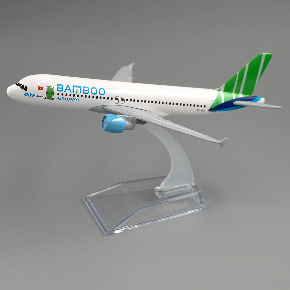 模型飛行機 バンブーエアウェイズ A320 ベトナム LED ランディングギア Amazon | バンブーエアウェイズ A320 模型飛行機 ベトナム LED