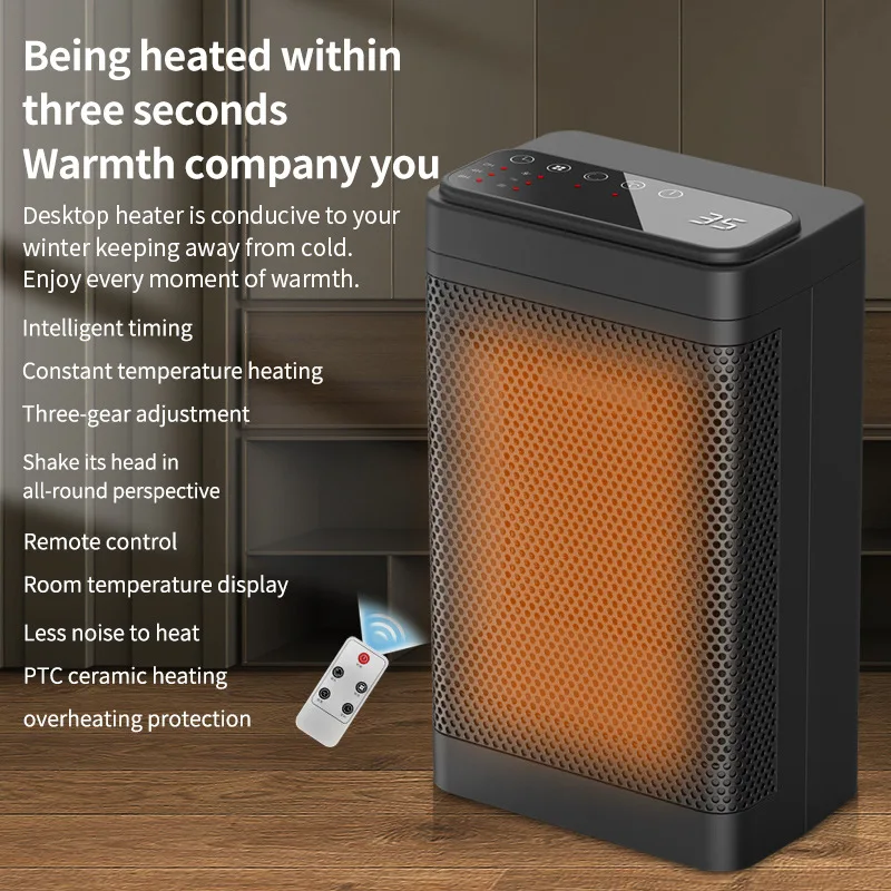 

New Portable Patio Heater Small Space Personal Mini Heater Safe Quiet Office Heat Desktop Electric Heater Heaters For Indoor Use