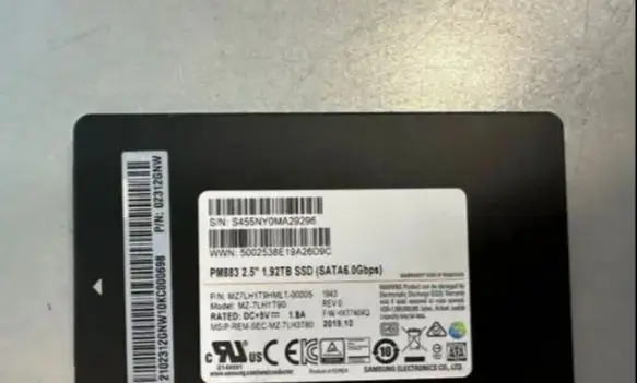 For 02312GNW 02312GNK 1 92T SATA SSD 2 5 PM883