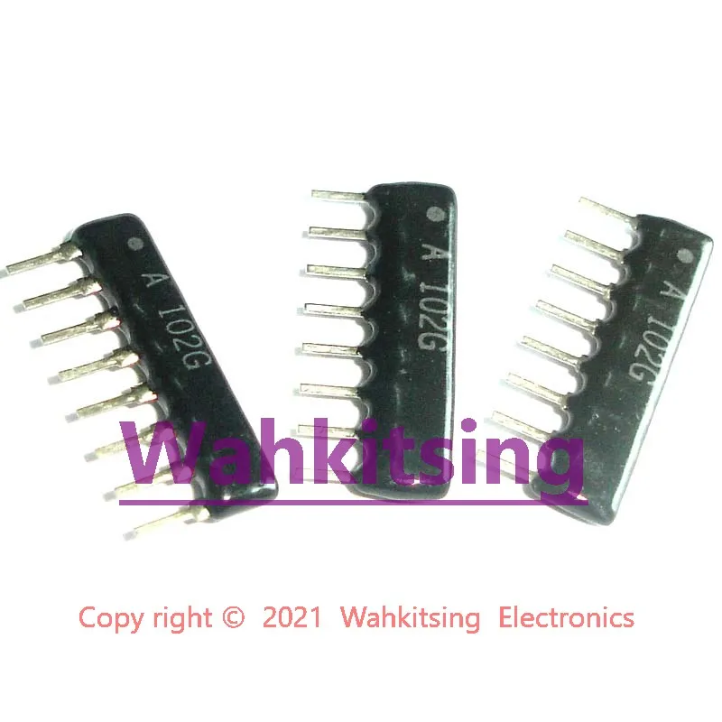 

200 шт A08-102G SIP-8 A 102G 1K Ohm 1KR 7 коммонированный резистор 8 контактов