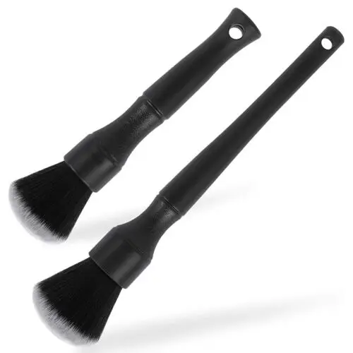 2Pcs Car Cleaning Brush Kit Automotive Detail Brushes for Car Interior Detailing Brush Set Wheel Rims Clean Brush Plastic new
