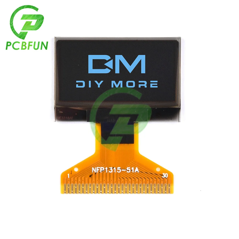 0.96 인치 OLED 디스플레이 블루/화이트/더블 컬러 LCD 화면 디스플레이 모듈, 128x64 30 핀 드라이버 SPI/IIC DIY 키트