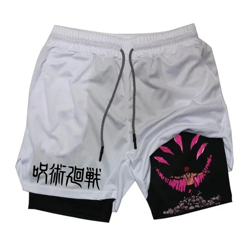Men's quick drying compression shorts with breathable shorts and animated prints for performance sports gyms 4