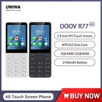 DOOV R77 4G Smart Touch Screen Keypad Mobile Phone without Camera 3GB+32GB 2100mAh 2.8 Inch Smartphone Android Hebrew keyboard 1