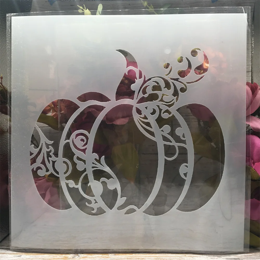

30*30cm Pumpkin Halloween DIY Layering Stencils Wall Painting Scrapbook Coloring Embossing Album Decorative Template