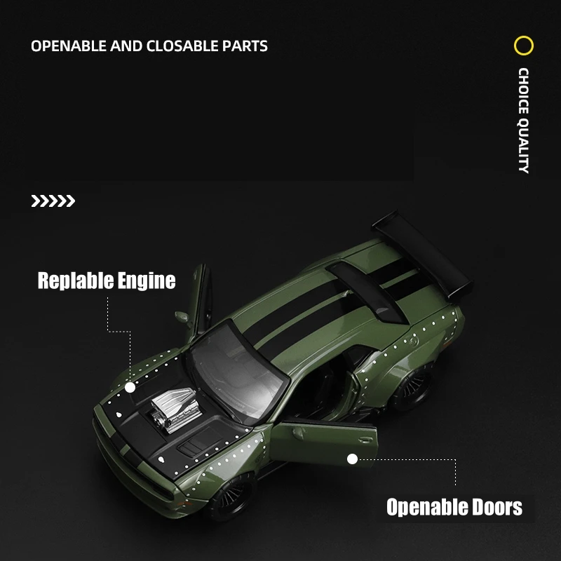 CCA 1/36 Dodge Challenger SRT Hellcat Assembled Modified Toy