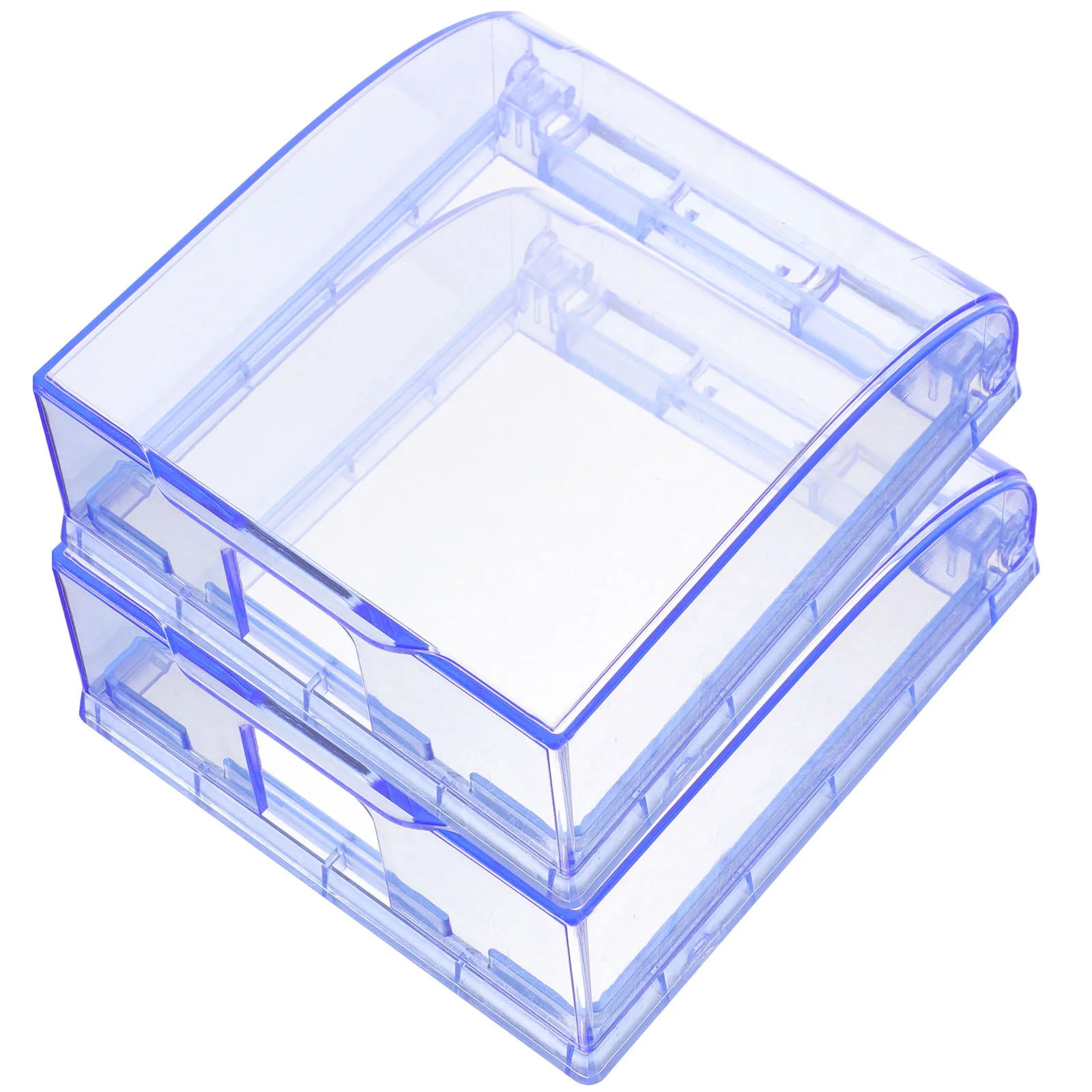 2 Pcs Plug Outdoor Electric Outlet Cover Adhesive Weatherproof Water Blue Receptacle Protector