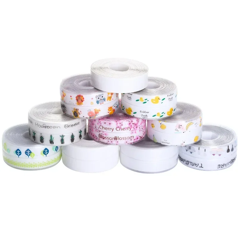 Shower Bath Sealing Strip Tape Caulk Strip Self Adhesive Waterproof Wall Sticker Sink Edge Tape for Bathroom Kitchen Accessories