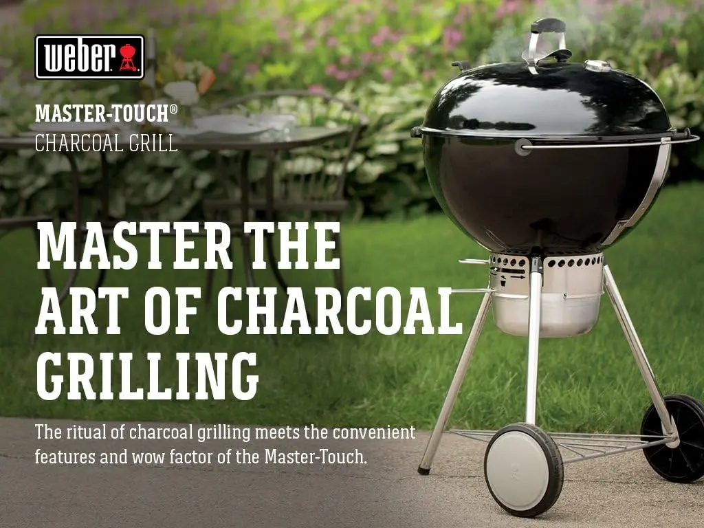 Charcoal Grill, 22-InchCooking grate is compatible with GBS inserts and is hinged for easily adding charcoal while grilling