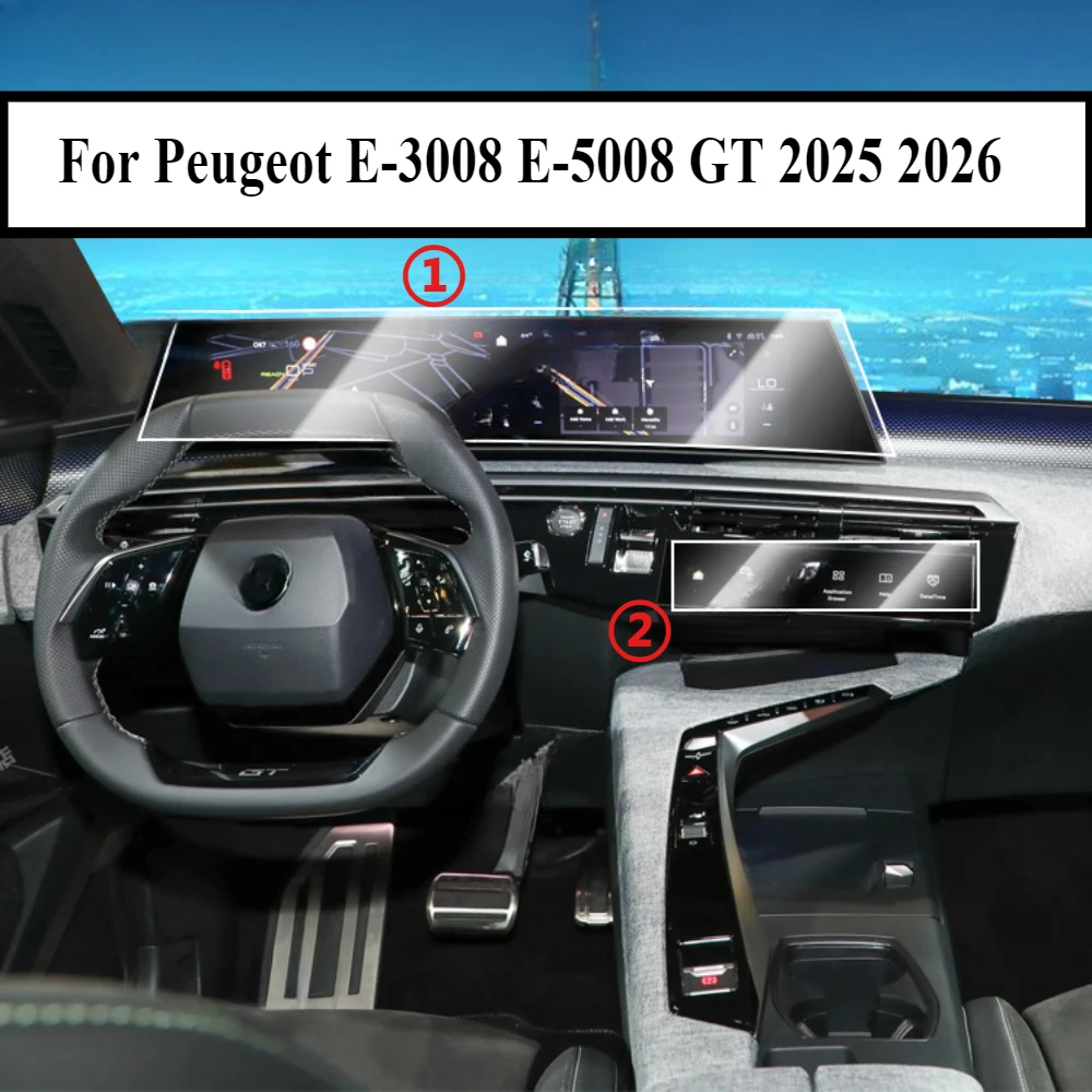 4 Stuks Dorpelbeschermers Peugeot E-3008 E-5008 GT Allure 2024-2025 - RVS Instaplijsten Zilver