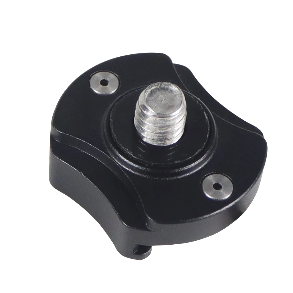 New Hot Cold Shoe Mount Adapter Metal 360 Swivel Safety Release 1/4