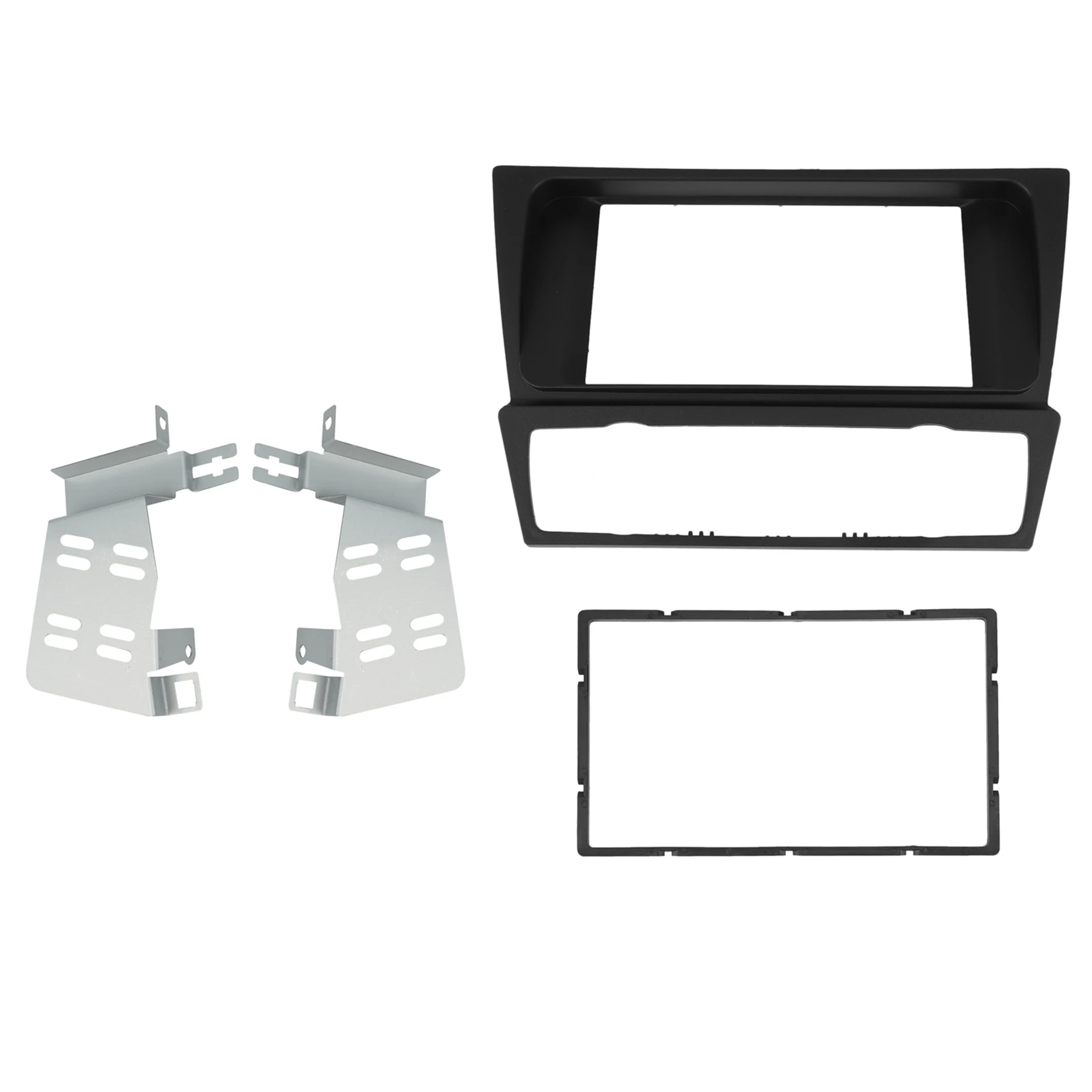 

2Din Car Radio Fascia Panel Frame CD DVD Dash Audio Interior Cover Trim for 3 Series E90 E91 E92 E93 2004-2012