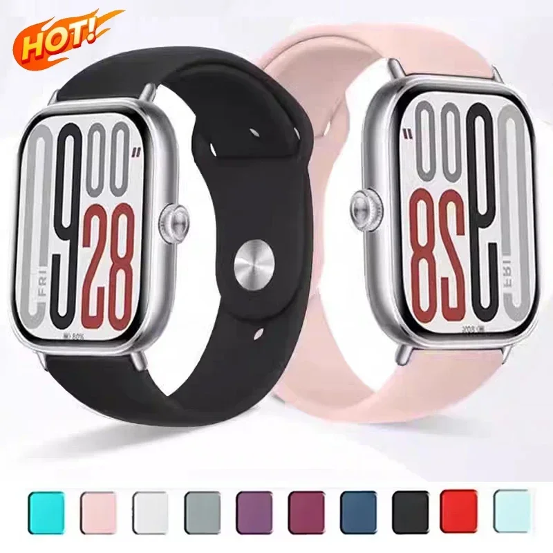 Silicone Loop Strap Sport Band Wristband Bracelet 20/22mm Accessories